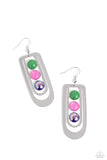 Layered Lure - Multi Earrings - Paparazzi Accessories Earrings Bedazzle Me Pretty Mobile Fashion Boutique