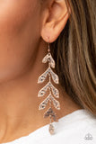 Lead From the FROND - Copper Earrings - Paparazzi Accessories Earrings Bedazzle Me Pretty Mobile Fashion Boutique