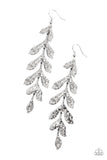 Lead From the FROND - Silver Earrings - Paparazzi Accessories Earrings Bedazzle Me Pretty Mobile Fashion Boutique