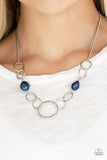 Lead Role - Blue Necklace - Paparazzi Accessories Necklace Bedazzle Me Pretty Mobile Fashion Boutique