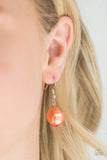 Lead Role - Orange Necklace - Paparazzi Accessories Necklace Bedazzle Me Pretty Mobile Fashion Boutique