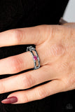Lead The Line - Pink Ring - Paparazzi Accessories Ring Bedazzle Me Pretty Mobile Fashion Boutique