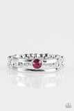 Lead The Line - Pink Ring - Paparazzi Accessories Ring Bedazzle Me Pretty Mobile Fashion Boutique