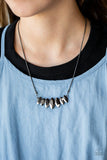 Leading Lady - Black Necklace - Paparazzi Accessories Necklace Bedazzle Me Pretty Mobile Fashion Boutique