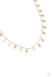 LEAF a Light On - Gold Necklace - Paparazzi Accessories Necklace Bedazzle Me Pretty Mobile Fashion Boutique