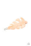 LEAF Your Mark - Pink Hair Clip - Paparazzi Accessories Hair Clip Bedazzle Me Pretty Mobile Fashion Boutique