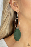 Leafy Laguna - Green Earrings - Paparazzi Accessories Earrings Bedazzle Me Pretty Mobile Fashion Boutique