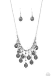Leave it in the PASTURE - Silver Necklace - Paparazzi Accessories Necklace Bedazzle Me Pretty Mobile Fashion Boutique