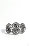 Leave of Lace - Silver Bracelet - Paparazzi Accessories Bracelet Bedazzle Me Pretty Mobile Fashion Boutique