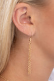 Leave Your Initials - Gold - A Necklace - Paparazzi Accessories Necklace Bedazzle Me Pretty Mobile Fashion Boutique