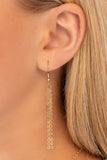 Leave Your Initials - Gold - E Necklace - Paparazzi Accessories Necklace Bedazzle Me Pretty Mobile Fashion Boutique