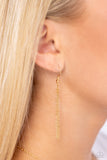 Leave Your Initials - Gold - P Necklace - Paparazzi Accessories Necklace Bedazzle Me Pretty Mobile Fashion Boutique
