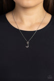 Leave Your Initials - Silver - J Necklace - Paparazzi Accessories Necklace Bedazzle Me Pretty Mobile Fashion Boutique