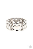 Legendary Lovers - Silver Bracelet - Paparazzi Accessories Bracelet Bedazzle Me Pretty Mobile Fashion Boutique
