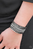 Less Bitter, More Glitter! - Black Bracelet - Paparazzi Accessories Bracelet Bedazzle Me Pretty Mobile Fashion Boutique