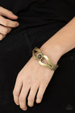 Let A Hundred SUNFLOWERS Bloom - Brass Bracelet - Paparazzi Accessories Bracelet Bedazzle Me Pretty Mobile Fashion Boutique