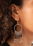 Let GRIT Be! - Silver Earrings - Paparazzi Accessories Earrings Bedazzle Me Pretty Mobile Fashion Boutique