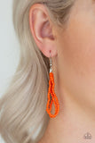 Let It BEAD - Orange Necklace - Paparazzi Accessories Necklace Bedazzle Me Pretty Mobile Fashion Boutique