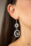 Let It BEDAZZLE - Silver Earrings - Paparazzi Accessories Earrings Bedazzle Me Pretty Mobile Fashion Boutique