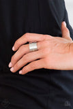 Let It Shine - Silver Ring - Paparazzi Accessories Ring Bedazzle Me Pretty Mobile Fashion Boutique
