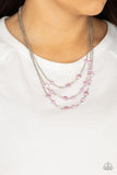 Let The Record GLOW - Purple Necklace - Paparazzi Accessories Necklace Bedazzle Me Pretty Mobile Fashion Boutique
