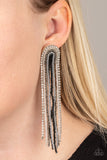 Let There BEAD Light - Black Post Earrings - Paparazzi Accessories Post Earrings Bedazzle Me Pretty Mobile Fashion Boutique