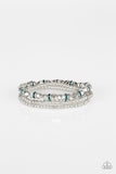 Let There BEAM Light - Blue Bracelet - Paparazzi Accessories Bracelet Bedazzle Me Pretty Mobile Fashion Boutique