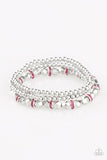 Let There BEAM Light - Pink Bracelet - Paparazzi Accessories Bracelet Bedazzle Me Pretty Mobile Fashion Boutique