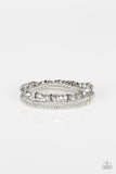 Let There BEAM Light - Silver Bracelet - Paparazzi Accessories Bracelet Bedazzle Me Pretty Mobile Fashion Boutique