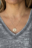 Let Your Light So Shine - Gold Necklace - Paparazzi Accessories Necklace FS-Bedazzle Me Pretty Mobile Fashion Boutique