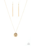 Let Your Light So Shine - Gold Necklace - Paparazzi Accessories Necklace FS-Bedazzle Me Pretty Mobile Fashion Boutique