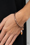Let Yourself GLOW - Copper Bracelet - Paparazzi Accessories Bracelet Bedazzle Me Pretty Mobile Fashion Boutique