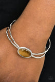 Lets Get Things GLOWING! - Brown Bracelet - Paparazzi Accessories Bracelet Bedazzle Me Pretty Mobile Fashion Boutique