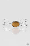 Lets Get Things GLOWING! - Brown Bracelet - Paparazzi Accessories Bracelet Bedazzle Me Pretty Mobile Fashion Boutique