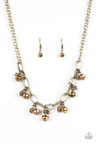Lets Get This FASHION Show On The Road! - Brass Necklace - Paparazzi Accessories Necklace Bedazzle Me Pretty Mobile Fashion Boutique
