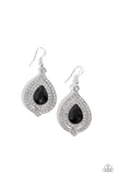 Lets GLOW Girls! - Black Earrings - Paparazzi Accessories Earrings Bedazzle Me Pretty Mobile Fashion Boutique