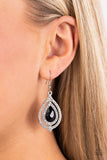Lets GLOW Girls! - Black Earrings - Paparazzi Accessories Earrings Bedazzle Me Pretty Mobile Fashion Boutique