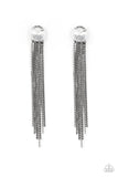 Level Up - Black Earrings - Paparazzi Accessories Earrings Bedazzle Me Pretty Mobile Fashion Boutique