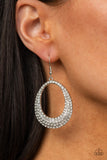 Life GLOWS On - White Earrings - Paparazzi Accessories Earrings Bedazzle Me Pretty Mobile Fashion Boutique