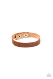 Life is Tough - Brown Bracelet - Paparazzi Accessories Bracelet FS-Bedazzle Me Pretty Mobile Fashion Boutique