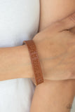 Life is Tough - Brown Bracelet - Paparazzi Accessories Bracelet FS-Bedazzle Me Pretty Mobile Fashion Boutique