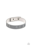 Life is Tough - Silver Bracelet - Paparazzi Accessories Bracelet FS-Bedazzle Me Pretty Mobile Fashion Boutique