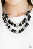 Life of the FIESTA - Black Necklace - Paparazzi Accessories Necklace Bedazzle Me Pretty Mobile Fashion Boutique