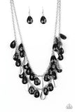 Life of the FIESTA - Black Necklace - Paparazzi Accessories Necklace Bedazzle Me Pretty Mobile Fashion Boutique