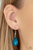 Life of the FIESTA - Blue Necklace - Paparazzi Accessories Necklace Bedazzle Me Pretty Mobile Fashion Boutique