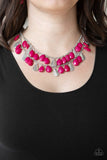 Life of the FIESTA - Pink Necklace - Paparazzi Accessories Necklace Bedazzle Me Pretty Mobile Fashion Boutique
