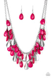 Life of the FIESTA - Pink Necklace - Paparazzi Accessories Necklace Bedazzle Me Pretty Mobile Fashion Boutique