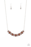 Life of The Wedding Party - Brown Necklace - Paparazzi Accessories Necklace Bedazzle Me Pretty Mobile Fashion Boutique