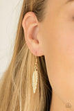 Light Flight - Gold Necklace - Paparazzi Accessories Necklace Bedazzle Me Pretty Mobile Fashion Boutique