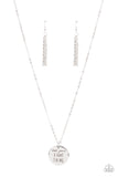 Light It Up - Silver Necklace - Paparazzi Accessories Necklace Bedazzle Me Pretty Mobile Fashion Boutique